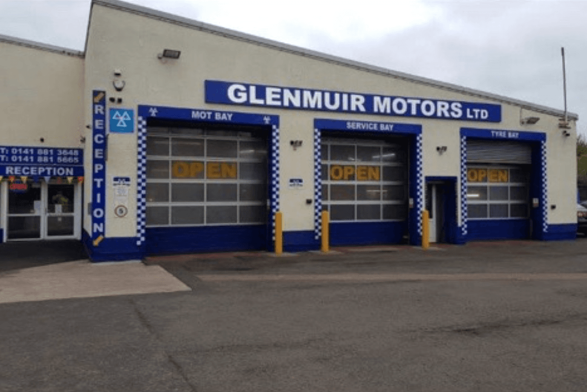 Mechanic working on a car
